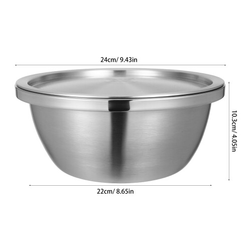 2Sets Silber Rührschüssel Für Backen, Und Servieren 1
