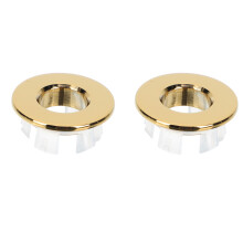 4Stk Professioneller Kupfer Überlaufdeckel Waschbecken Gold Zubehör