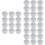 36Stk Kleine Silber Candy Case Vielseitig 6