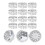 36Stk Kleine Silber Candy Case Vielseitig 10