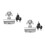 2Sets Vendingmaschinen-T-Form-Schloss Aus Robustem Eisen, 8
