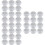 36Stk Kleine Silber Candy Case Vielseitig 7