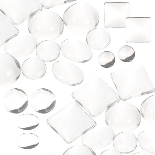 1000Stk Transparente Flache Cabochons Für Basteln Und 2