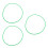 3Ud Anillo Soporte Verde PU Accesorio De 7