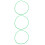 3Ud Anillo Soporte Verde PU Accesorio De 9