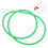 3Ud Anillo Soporte Verde PU Accesorio De 10