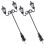 8Ud Mini Farolas Negras Para Adornos De Casas Y Pequeños 1