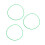 3Ud Anillo Soporte Verde PU Accesorio De 4