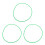 3Ud Anillo Soporte Verde PU Accesorio De 6