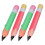 20Ud Globos Lápiz Inflables PVC Multicolor Para Decoración Escolar 2