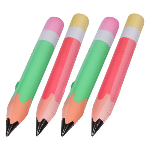 20Ud Globos Lápiz Inflables PVC Multicolor Para Decoración Escolar 1