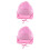 2Ud Sombreros Bebé Rosa Transpirable Con Ala Ancha Para 5