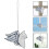 5Ud Decoración Ventana Acrílico Ángel Multicolor 10