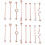 16Ud Aretes Arrows Screw Earring Acero Inoxidable Moda 5