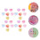 60Ud Simulaciones Resinadas De Dulces Corazón Multicolor Para Decorar 9