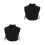 2Ud Cuello Falso Negro Mujer Decoración Cómoda 8