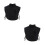2Ud Cuello Falso Negro Mujer Decoración Cómoda 3