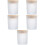 5Ud De Vidrio Con Tapa De Bambú Para Velas 9