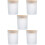 5Ud De Vidrio Con Tapa De Bambú Para Velas 10