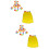 12Ud Falda Hula Tropical Con Collar Y 7
