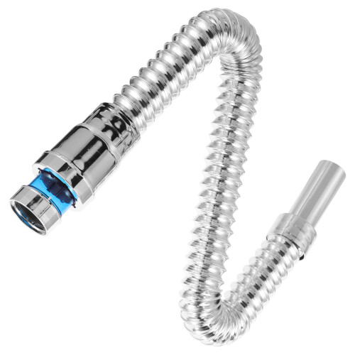 4Ud Desagüe Flexible Lavabo ABS Acero Plata Moderno 2