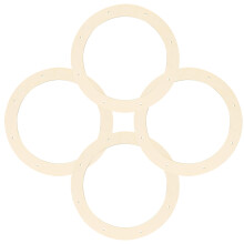 8Ud Círculos De Madera Para Creación De Decorativas DIY