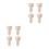 8Ud Patas Decorativas Beige De Madera Tallada Para Muebles 6