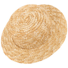 4Ud Sombreros Pequeños De Paja Khaki Para Muñecas Y Adornos Creativos