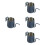 4Ud Tetera De Acero Inoxidable Azul Para Café Y Té Con 8