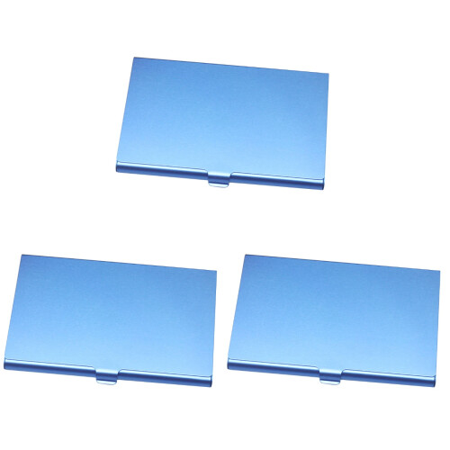 3Ud Caja Azul Para Tarjetas De Con Elegante Y Práctico 1