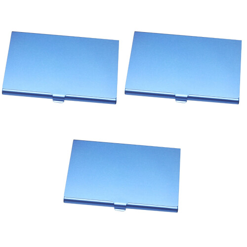 3Ud Caja Azul Para Tarjetas De Con Elegante Y Práctico 2