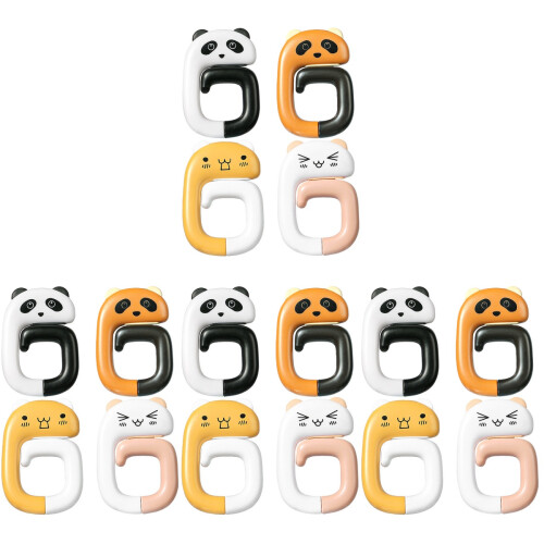 16Ud Flexibles Para Y Con Patrón Panda Multicolor 1