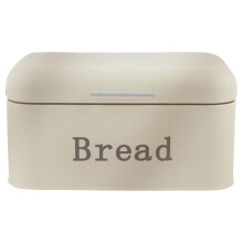 2Ud Almacenaje De Pan Metálico Beige Para Encimera Y Decoración