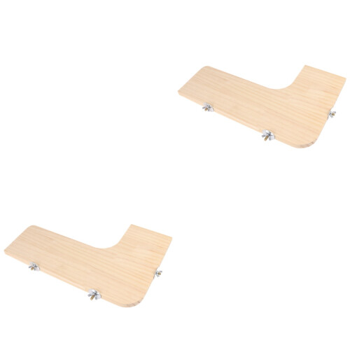 2Ud Pet Cage Springboard De Madera Para Animales Pequeños 2