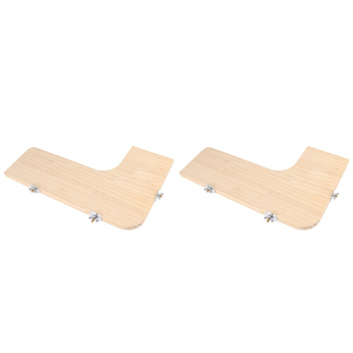 2Ud Pet Cage Springboard De Madera Para Animales Pequeños 1