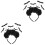 2Ud Diadema Halloween Accesorio Para Disfraz 3