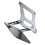 2Ud Elevador Estable Para Laptop Aluminio Plata Soporte Ergonómico 1