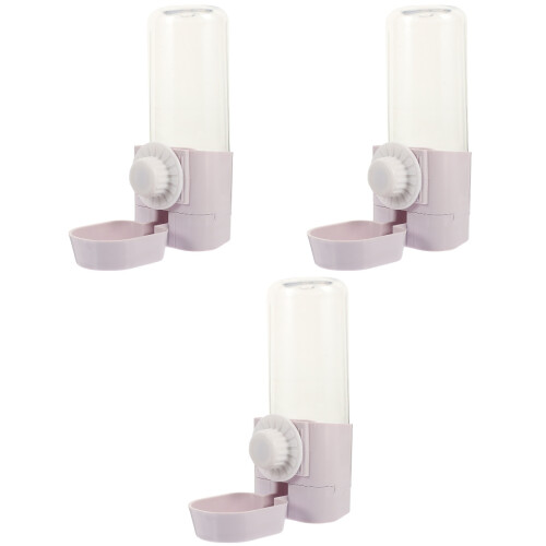 3Ud Botella Colgable Para Mascotas Pequeñas Color Morado 2