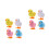 8Ud Mini Plásticos Infantil Colores 10