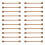 40Ud Accesorios Mini Tapiz Bastones De Madera Marrón Para DIY Fácil 2