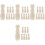 32Ud Pomos Para De Madera Beige Accesorios Decor 5