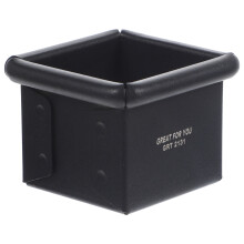 3Ud Moldes Para Pan De Aluminio Negro, Duradero Y Fácil De Limpiar