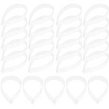 160Pcs White Plastic Collar Stays for Blouse Shirt Collar Fixing Tools