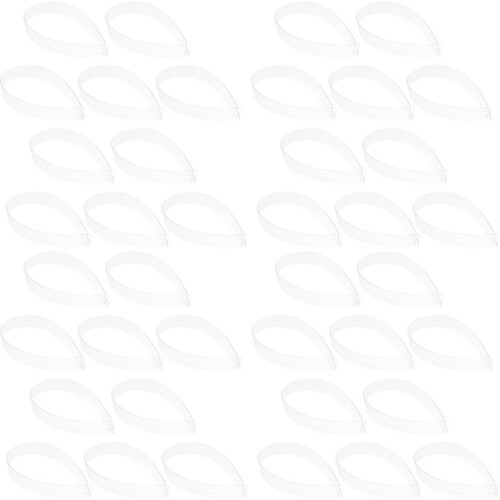160Pcs White Plastic Collar Stays for Blouse Shirt Collar Fixing Tools 1