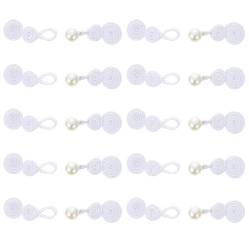 20Pares Botones De Nylon Estilo Chino Para Decorar Prendas DIY 2
