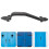 2Ud Negros De Metal Para Muebles Cocina 10