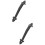2Ud Negros De Metal Para Muebles Cocina 8