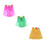 9Pièces Jupe Hula Colorée Enfants Fleurs Pour 10