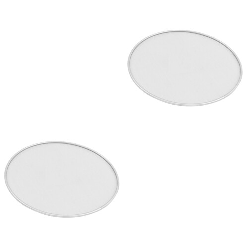 2Pièces Grille Anti Éclaboussures Huile Acier Usage Cuisine 2