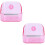 2Pièces Récipient Alimentation Rose Fixable Pour Cage De 7